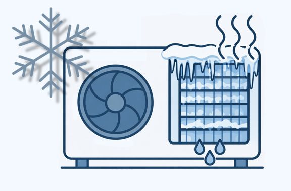 Odtávání výparníku: klíčová funkce tepelného čerpadla vzduch–voda